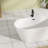 67'' L × 31'' W Oval Freestanding Acrylic Bathtub, Gloss White Soaking Tub with Center Drain, Modern Stand Alone Bathtub for Bathroom Relaxation
