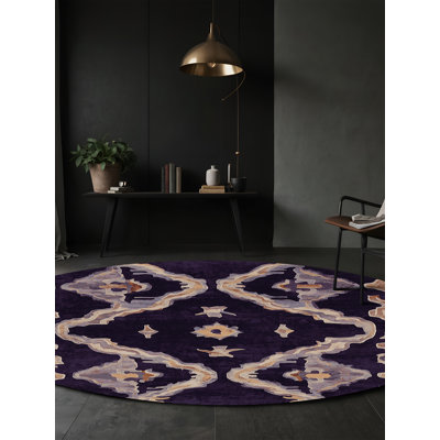 Tapis mauve lavable à la machine