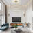 Bariah Modern 5-Ring Dimmable Luxury High Ceiling Pendant Light (Gold)