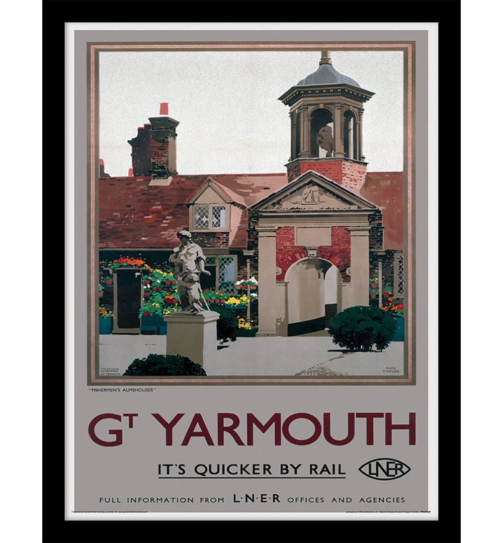 Great Yarmouth Fisherman's Almshouses by Fred Taylor - No Frame Memorabilia
