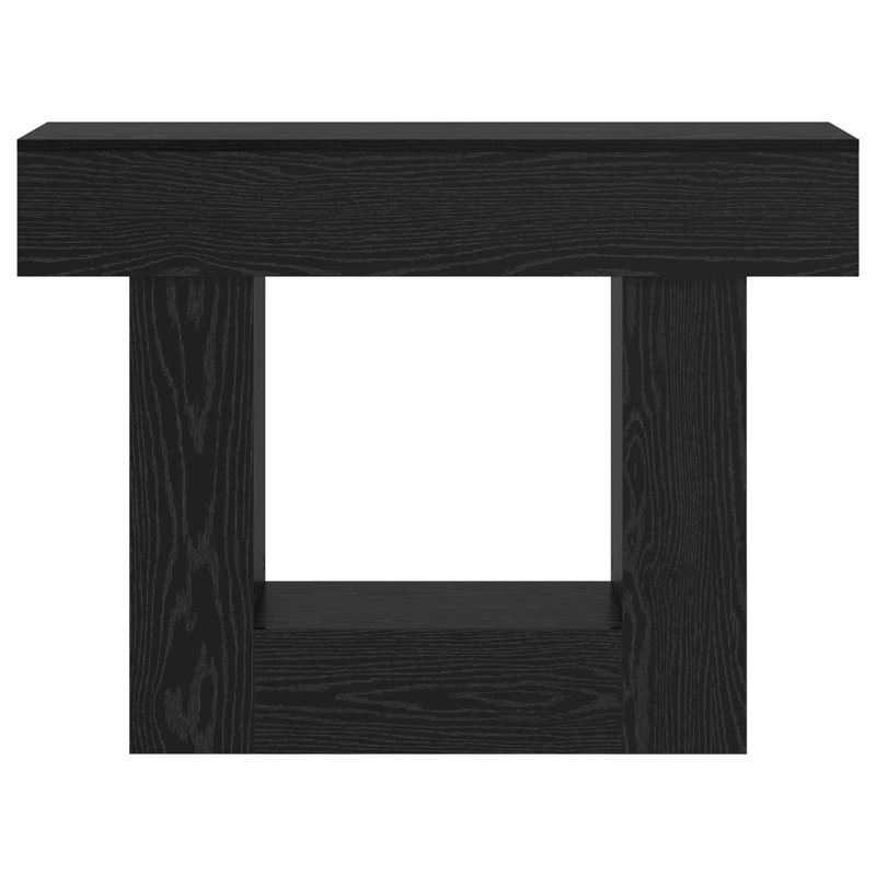 Console Table, Black Oak, Black Oak, 74cm H x 101cm W x 30cm D, Black Oak