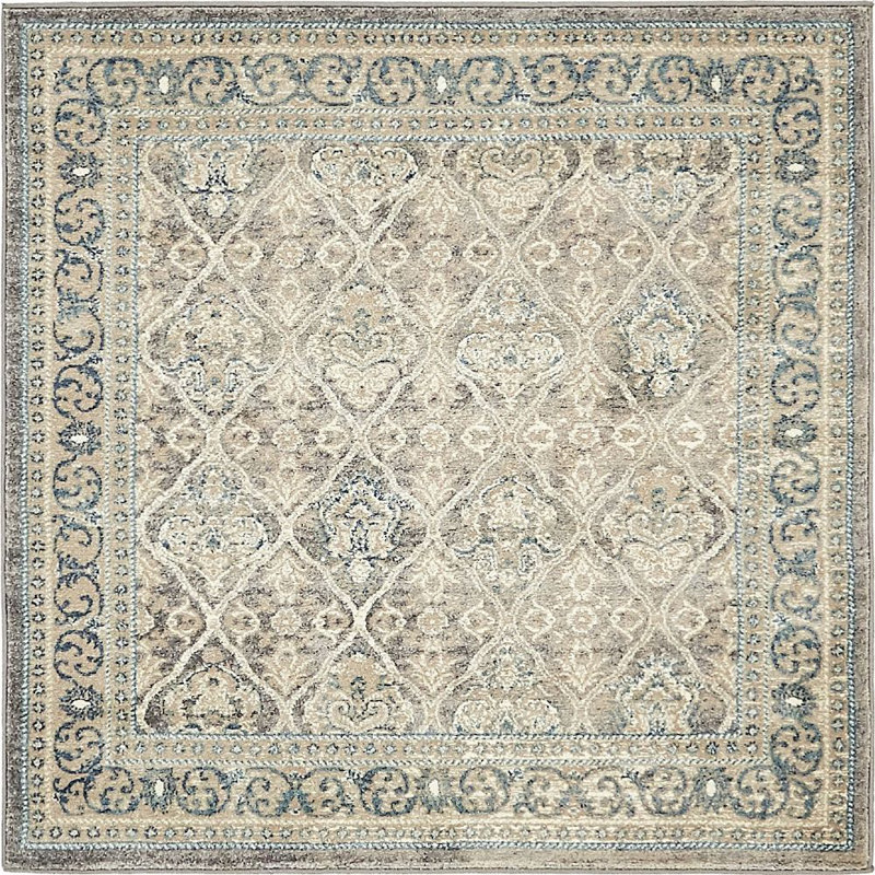 Linz Oriental Indoor Rug, Square 5'