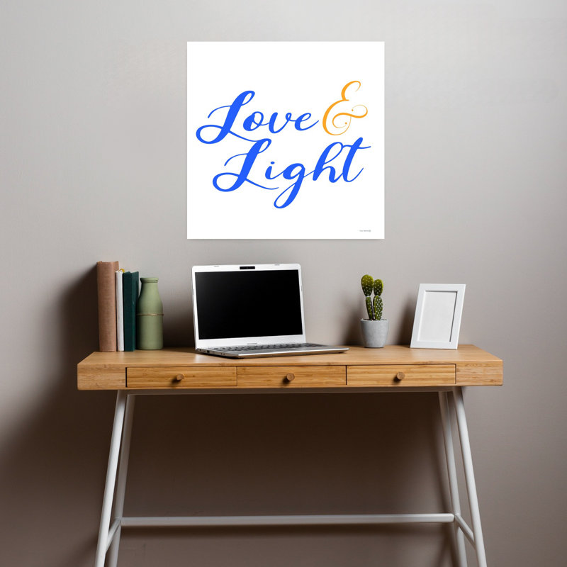 «Love Light», art contemporain abstrait, H 18 po x l 18 po