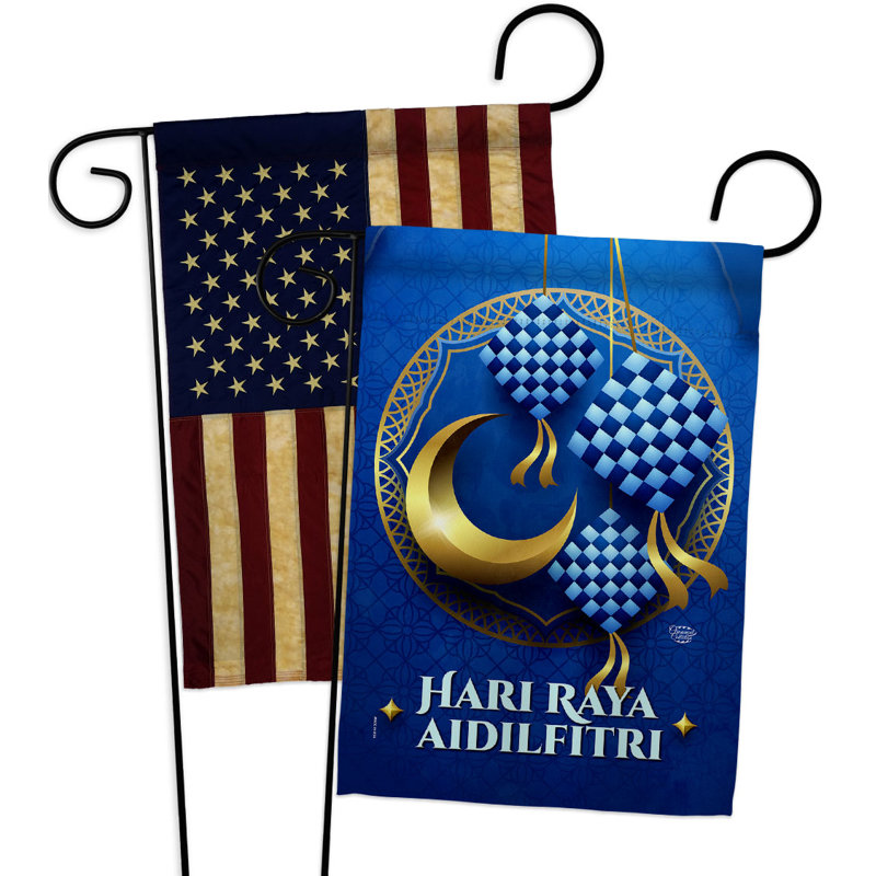 Drapeau de jardin 2 côtés en polyester 18,5 x 13 po