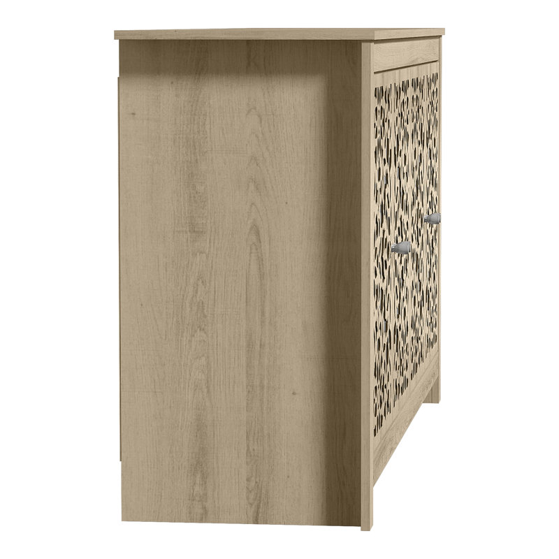 Weddel Basilico 2 Piece Modern Coordinated Living Room Set, Oslo Oak, Oslo Oak