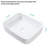 White Ceramic 20X15 Inch Rectangular Bathroom Vessel Sink - Modern Style, Stain Resistance, Easy Countertop Install For Different Environments Multiple Settings