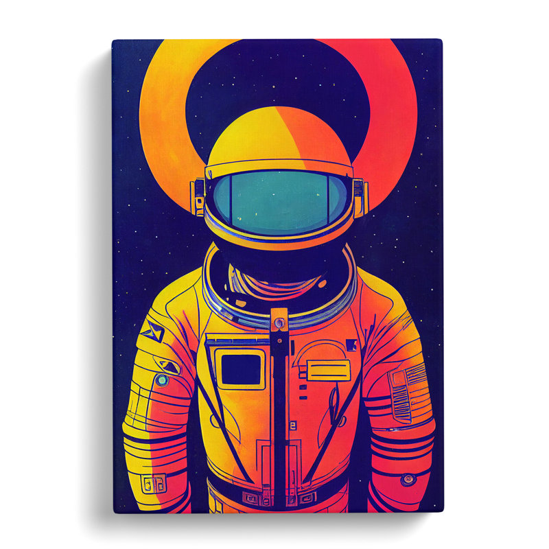 Astronaut Pop Art No.5 - Wrapped Canvas, 60cm H x 40cm W x 3cm D