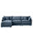 102" Modular L-Shaped Sectional Sofa, 3-Seater Cloud Couch With Ottoman-634393787