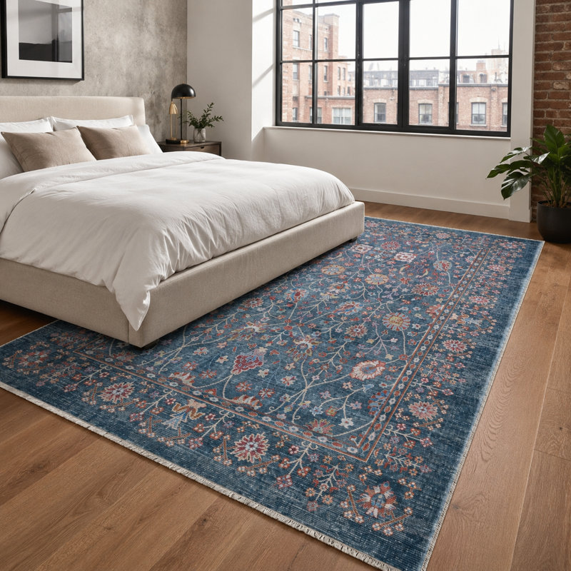 Geometric Cotton and Chenille Flatweave Area Rug, 60 x 100 cm