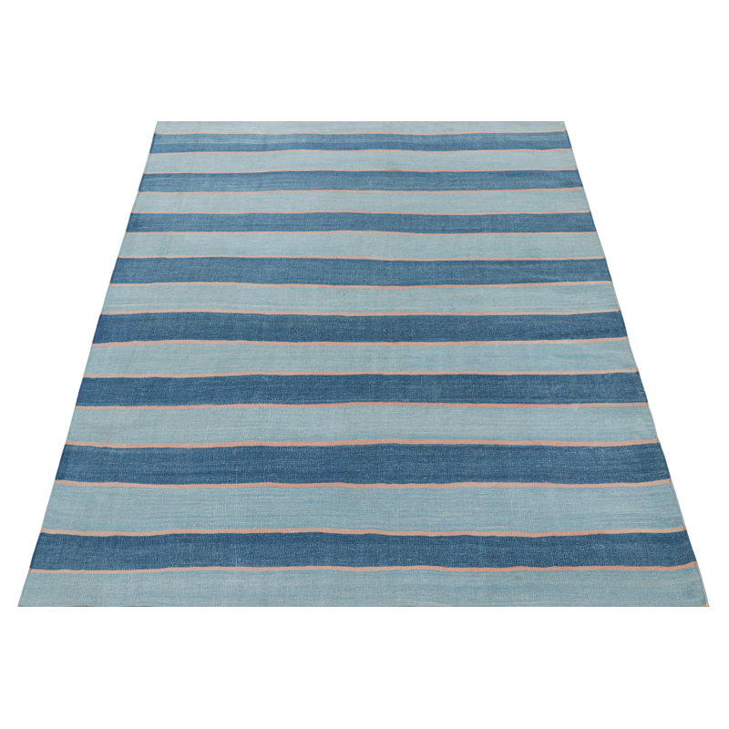Kilim & Flatwave Cotton Geometric Area Rug, Rectangle 10' x 14'