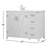 Slayton 42 " W Freestanding Standard 1 Single Vanity Bathroom Vanity With Engineered Marble Top-38959663