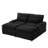 Loveseat Sofa 70.9" Free-Combined Sectional Convertible Sofa Bed With Storage Space, Two Movable Ottomans, Four USB Ports And Two Cup Holders For Living Room, Black-435498085