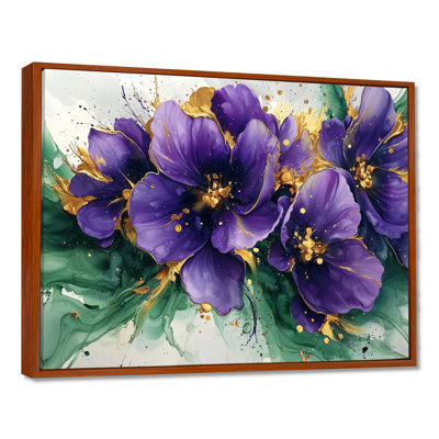 Derbyshire - Violets, art mural