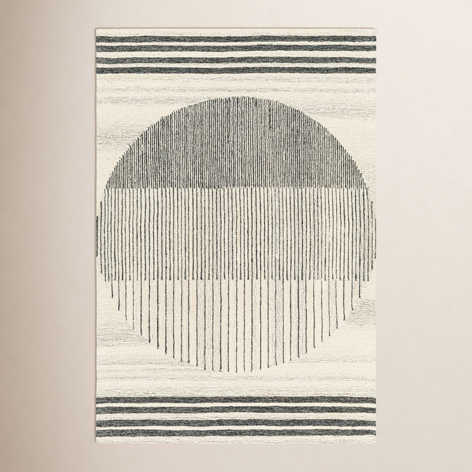 Uptown Hand-Tufted Geometric Rug, Rectangle 6' x 9'