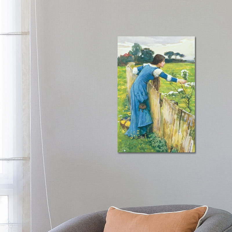 Spring by John William Waterhouse - Wrapped Canvas Gallery-Wrapped Canvas Giclée, 66.04 cm H x 45.72 cm W x 3.175 cm D