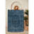 Soft Cotton Area Rug (Navy Blue & Black) - 3.9 x 5.9 ft | 100% Cotton, 1200 g/m², 0.4 in Pile Height, Anti-Slip PVC Underside | Machine Washable, Antibacterial, Elegant Design for Living Room & Bedroom-112936332