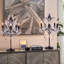  Luminaire candélabre artisanal en cristal 5 lumières Farmhouse Tranditional