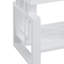 Table de bout rectangulaire haute brillance blanche