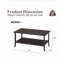 Table basse d'extérieur en métal 37 po x 21 po