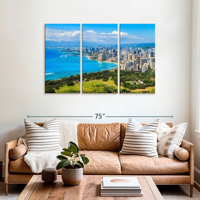 Rorry Honolulu Hotels, 36" H x 57" W