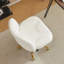 Chaise de bureau pivotante avec bureau en velours Teddy-1485802518