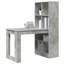 Desk With Shelf 122 X 67 X 145 Cm Engineered Wood-1110130255