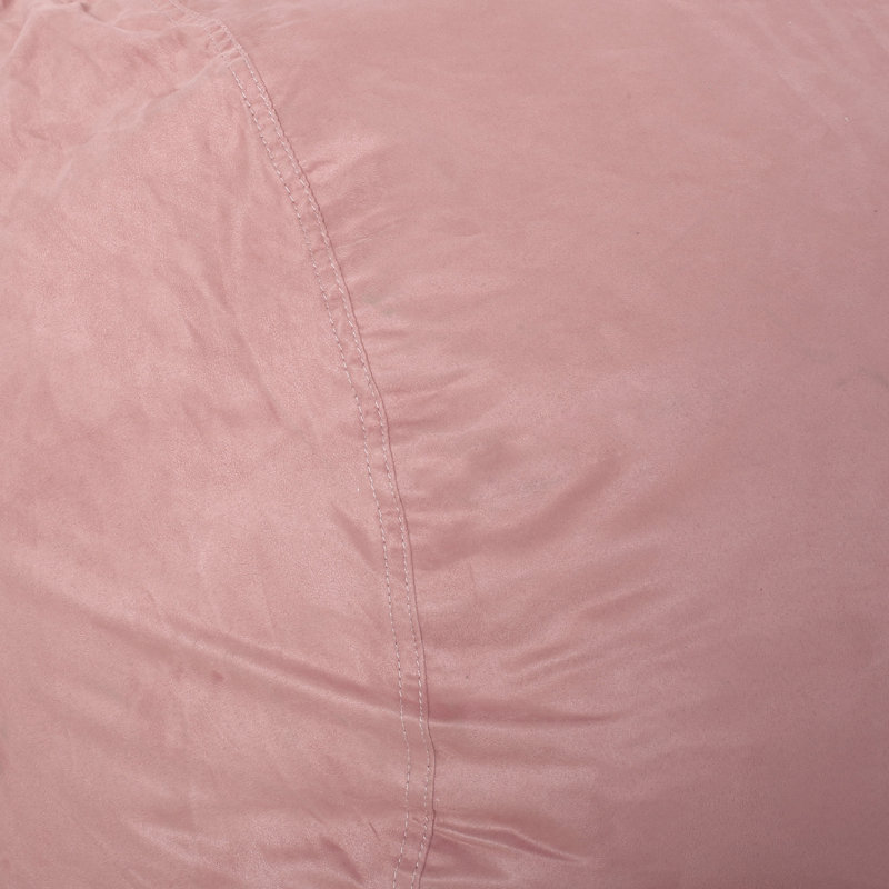 Fauteuil à billes cylindrique en microfibre, H 34 po x l 84 po x P 48 po, Rose