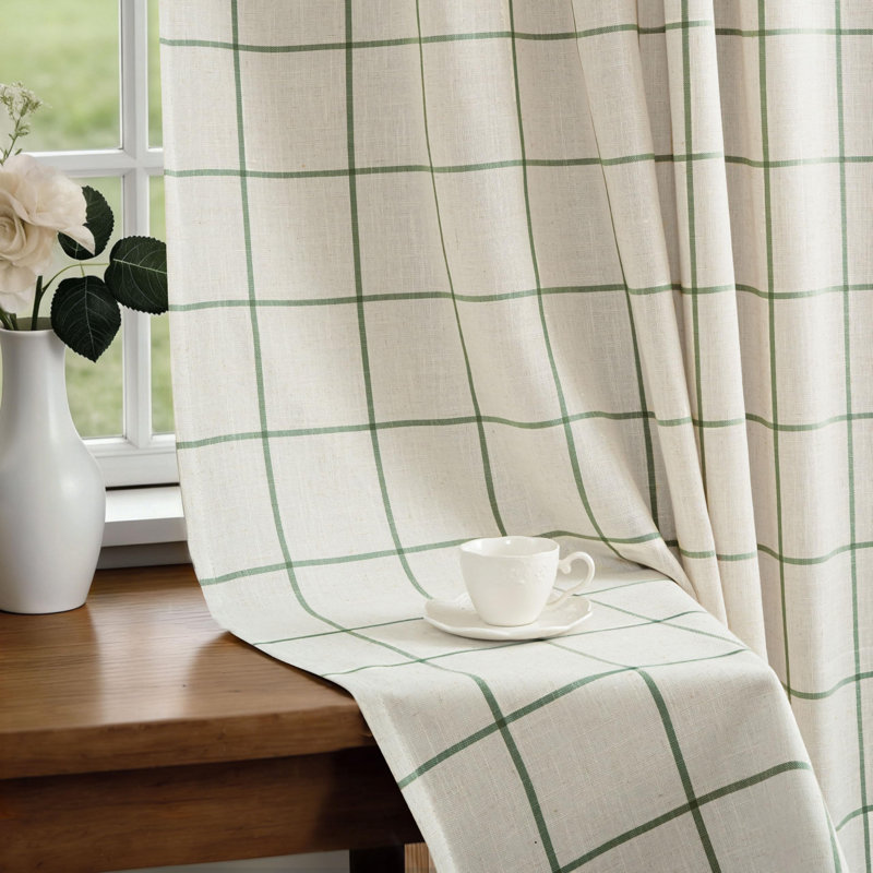 Goffredo 100% Blackout Natural Linen Curtains for Bedroom  Double Layer Drape Farmhouse Thermal Insulated Rod Pocket Back Tab Full Light Blocking 2 Panels for Living Room Nursery