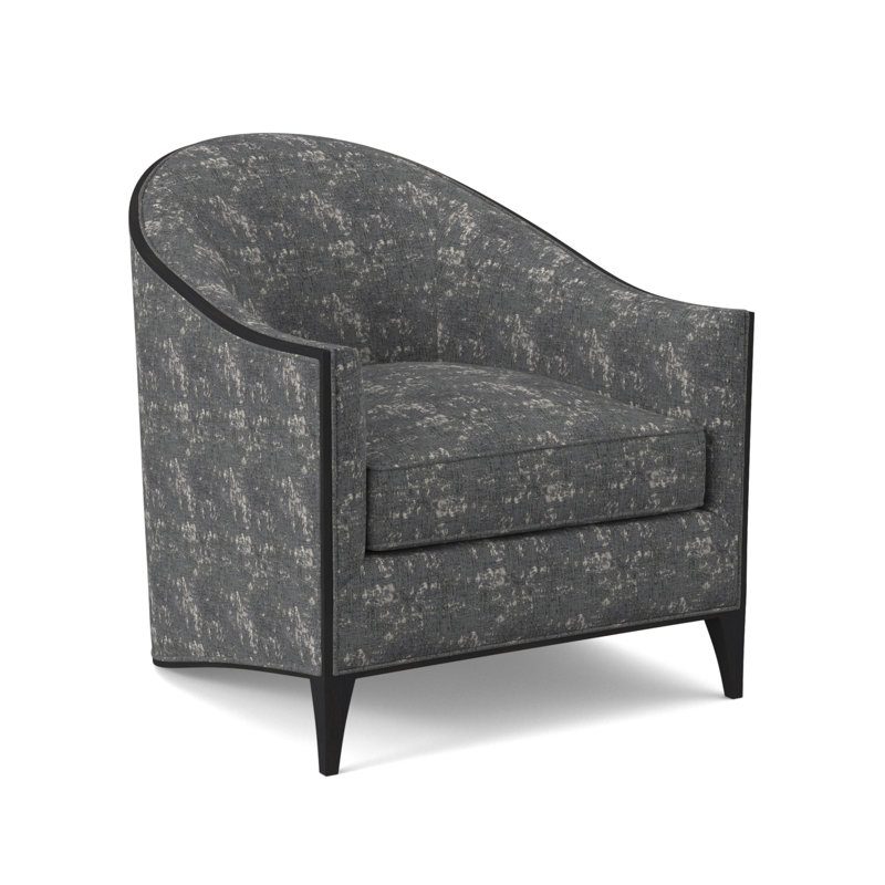 Atelier Barrel Chair, Espresso, Elise Linen