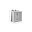 Meuble-lavabo simple 36 po avec plateau en quartz Jhamya-175465081