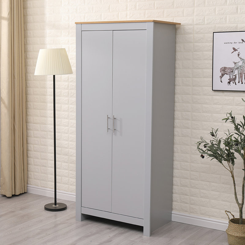 Landulf 2 Door Manufactured Wood Wardrobe