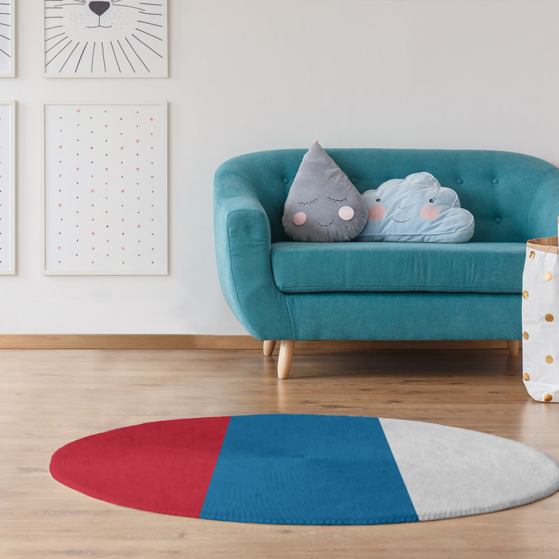 Chenille Indoor Rug, Round 5'