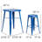 Gyeong 23.75'' Square Metal Indoor-Outdoor Bar Table Set with 2 Square Seat Stools-22109156