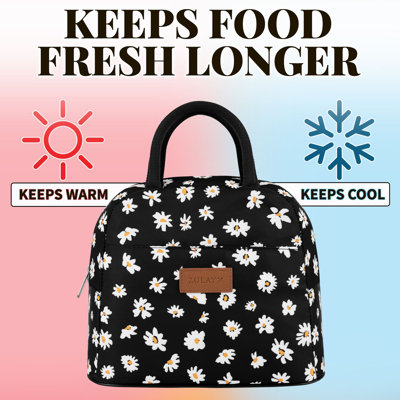 Zulay Kitchen Reusable Insulated Lunch Tote Bag