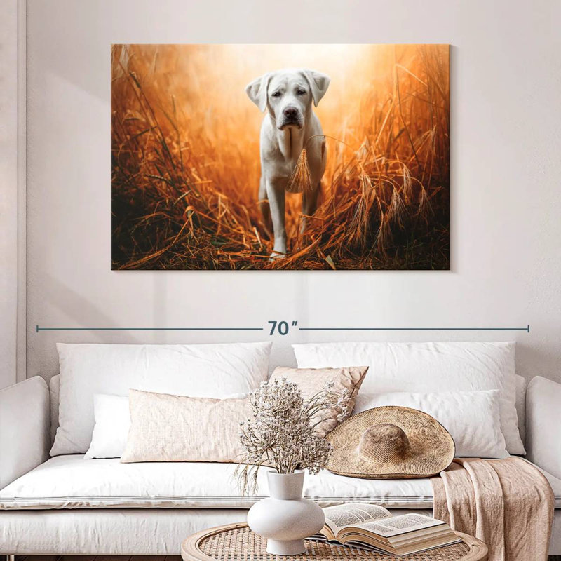 Brampt Lost Labrador Retriever, 32" H x 48" W
