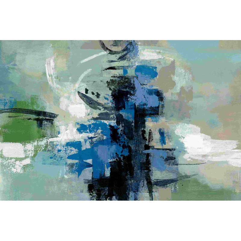 «Vista Point II Crop» par Silvia Vassileva - peinture sur toile tendue, H 20 po x l 30 po