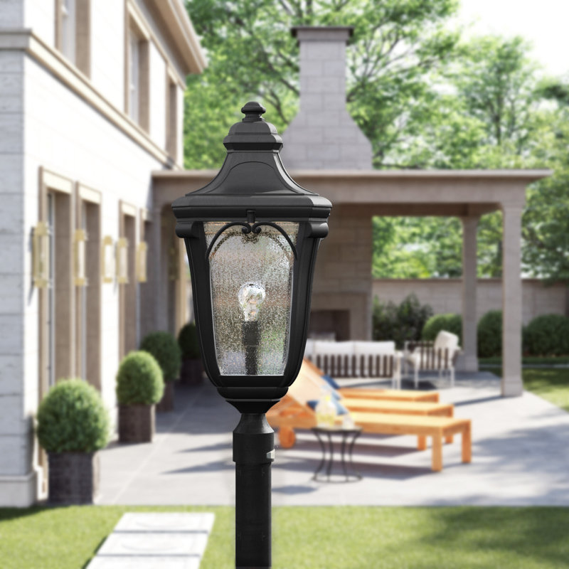 Trafalgar Outdoor 3-Light Lantern Head, No, Museum Black, Incandescent