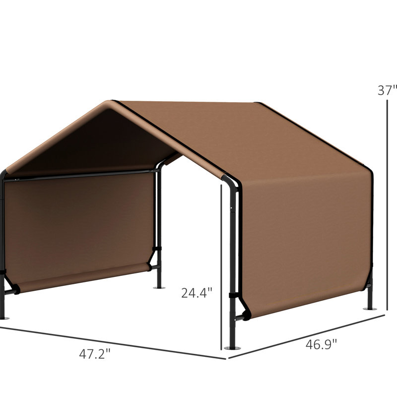 Tente d'extérieur pour chien confortable - abat-jour portable brun