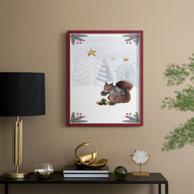 Cozy Christmas Collection B, reproduction encadrée - bois massif