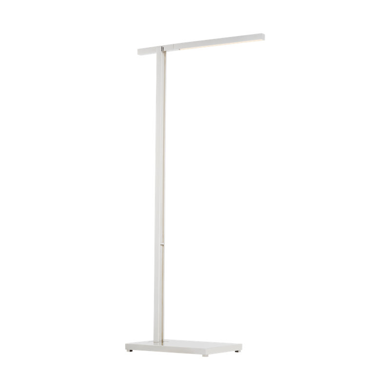 Mick De Giulio Stagger 1-light small floor lamp in polished nickel finish, Polished Nickel