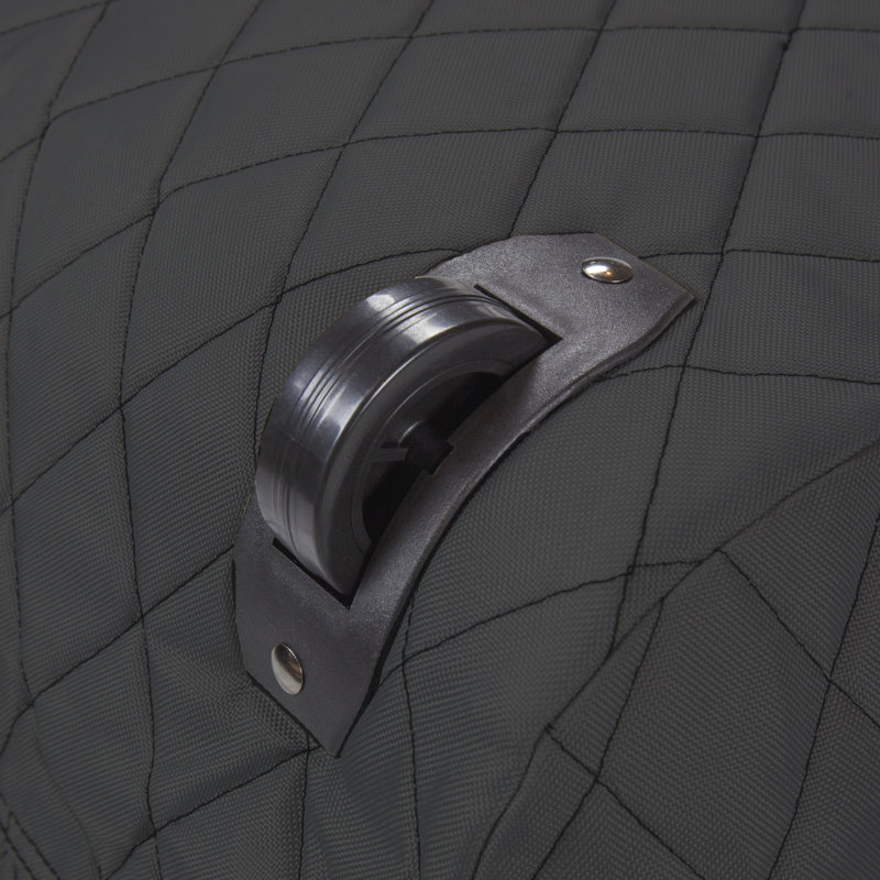 Extra Large (75 Gallon) Quilted Rolling Storage Bag - Black, Black, 19.5"H x 46"W x 19.5"D