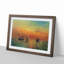 Sunrise in a Port by Fujishima Takeji - Picture Frame Painting Print-55613916-55613918