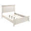 Queen Size Panel Bed In Style With White Finish For Bedroom Furniture Soft-1616374996