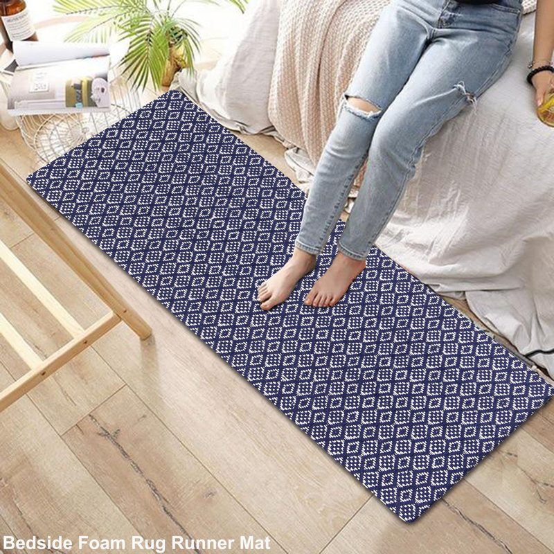 Tapis anti-fatigue rembourré Abdurraheem, Bleu