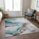 Machine Washable Indoor/Outdoor Cinead ACN1690 Teal Rug