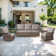 Servier Wicker 5 - Person Patio Conversation Sets with Cushions