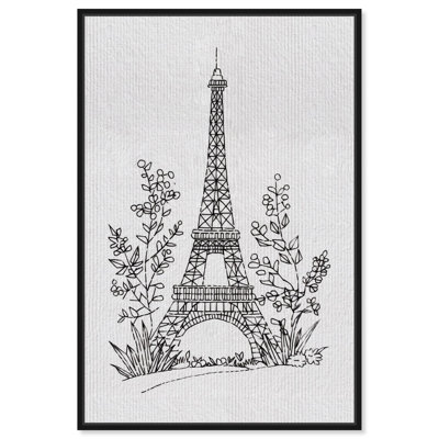 "Eiffel Tower", reproduction d'art sur toile par Art Remedy