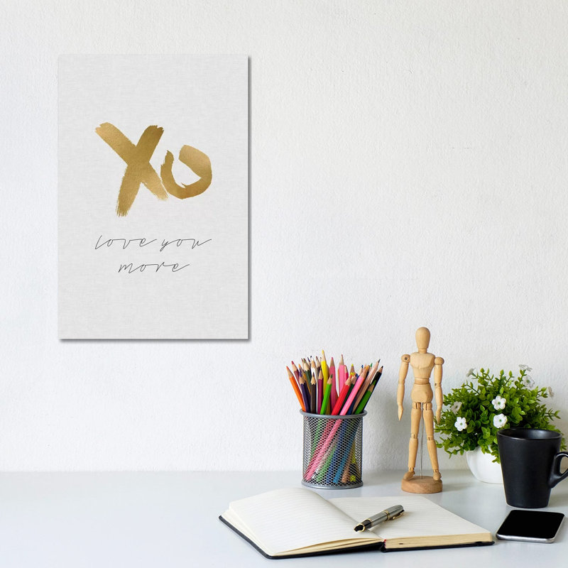 Love You More by Orara Studio - Wrapped Canvas Print, 20.32 cm H x 30.48 cm W
