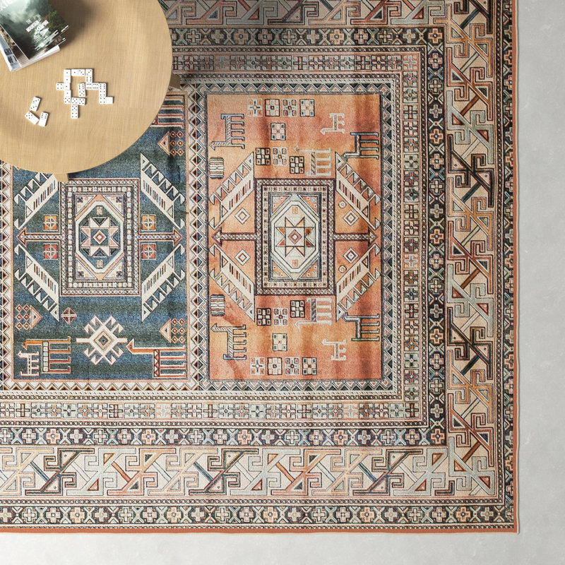 Ovid Oriental Woven Area Rug, Rectangle 3'11" x 5'7"