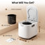 Composteur de cuisine intelligent Smart 2,5L (Max 3,3L) avec auto-nettoyage automatique, fonctionnement inodore et ultra-silencieux, affichage à DEL - Transformez les déchets alimentaires en engrais pour le recyclage des aliments à la maison